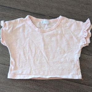 Jamie Kay Light Pink Ruffle Sleeve Tee